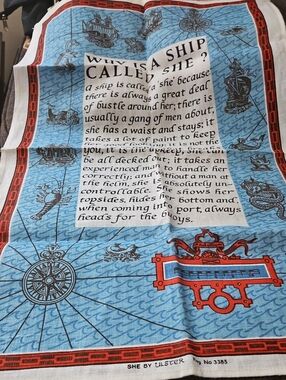 She Irish Linen Tea Towel By Ulster